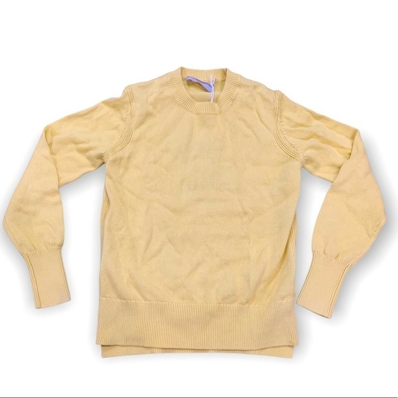 Everlane Women's Crew Neck Sweater in Light Yellow - Picture 2 of 4